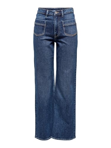 ONLY Female Jeans mit weitem Bein ONLJUICY Hohe Taille Weiter Beinschnitt Jeans ONLY Female Jeans mit weitem Bein ONLJUICY Hohe Taille Weiter Beinschnitt Jeans von ONLY