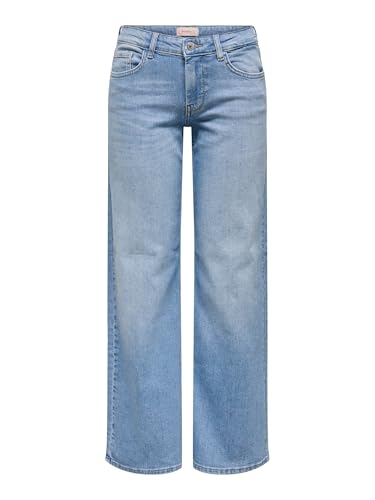 ONLY Female Jeans mit weitem Bein ONLJULLES Niedrige Taille Gerade geschnitten Jeans von ONLY