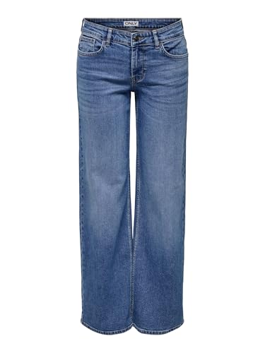 ONLY Female Jeans mit weitem Bein ONLJULLES Niedrige Taille Gerade geschnitten Jeans von ONLY