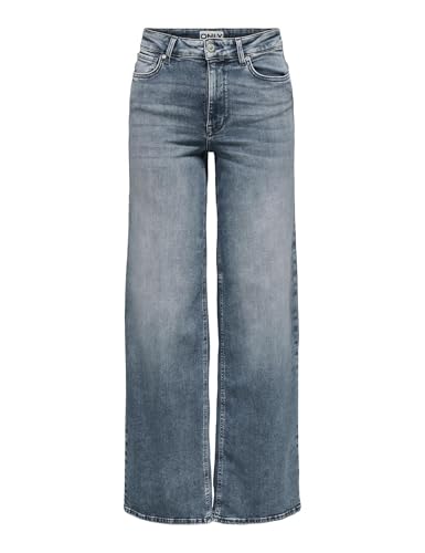 ONLY Female Jeans mit weitem Bein ONLMADISON Hohe Taille Weiter Beinschnitt Jeans von ONLY