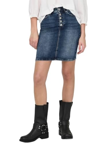 ONLY Female Jeansrock Hohe Taille Kurzer Rock von ONLY