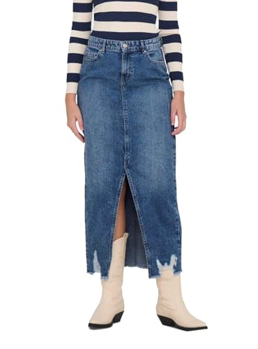 ONLY Female Jeansrock ONLEMMA Denim Langer Rock von ONLY