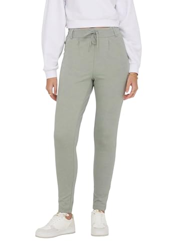 ONLY Damen Onlpoptrash Life Easy Col Pant PNT Noos Regular Fit Hose Mit Kordelzugverschluss Für Lounge Und Freizeit , Lily Pad/Detail:melange ,XS / 32L ONLY Damen Onlpoptrash Life Easy Col Pant PNT Noos Regular Fit Hose Mit Kordelzugverschluss Für Lounge Und Freizeit , Lily Pad/Detail:melange ,XS / 32L von ONLY