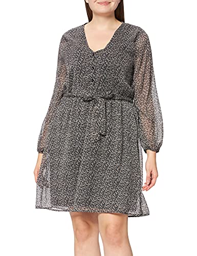 ONLY Damen Onlcera 3/4 Short Dress Wvn Noos Kleid, Black/Aop:cera Ditsy, M von ONLY