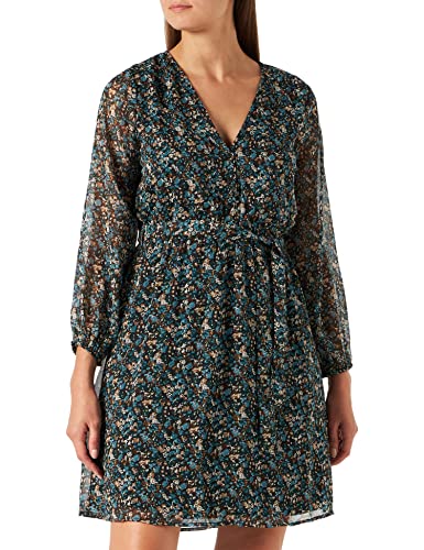 ONLY Damen Onlcera 3/4 Short Dress Wvn Noos Kleid, Balsam Green/Aop:fall Ditsy, XS von ONLY