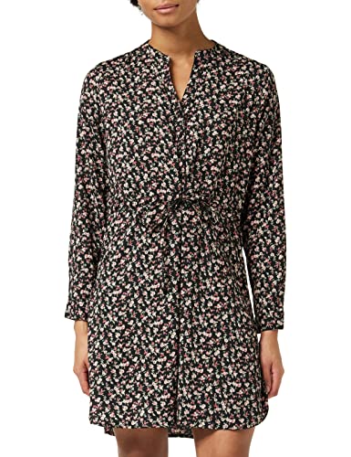 ONLY Damen Onlcory L/S V-Neck Tunic WVN Noos, Black/Aop:nera Flower ,XS von ONLY