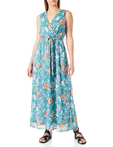 ONLY Damen Onlasta Sofia S/L Long Dress Ex Ptm Maxikleid, Deep Jungle/AOP:Tea Floral, XXS EU von ONLY