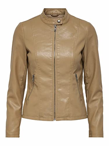 ONLY Damen Kunstlederjacke ONLMelisa 15205626 tigers eye S von ONLY