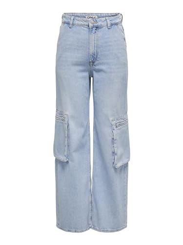 ONLY Female Weit geschnitten Jeans ONLHOPE EX HW Wide Cargo DNM CRO von ONLY