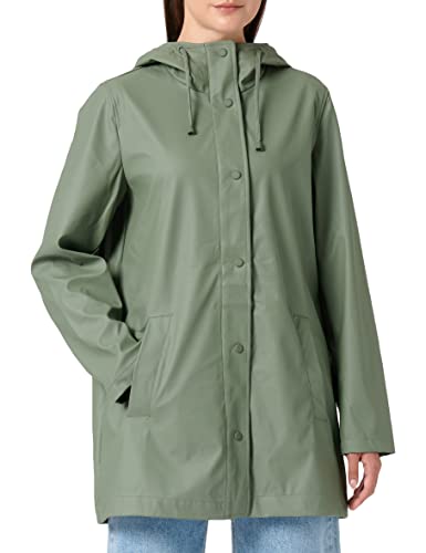 ONLY Damen Regenjacke ONLEllen wasserabweisender Parka mit Kapuze 15234052 agave green XS von ONLY