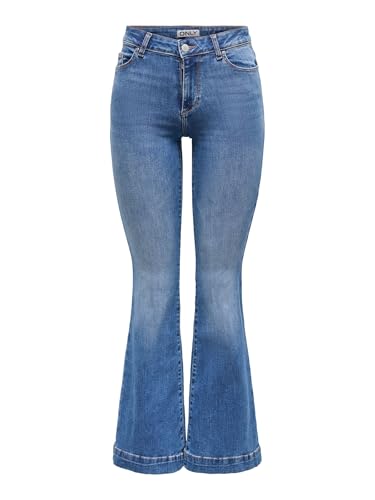 ONLY Female Schlaghosen-Jeans ONLBLUSH Mittlere Taille Retro-Fit, ausgestellt Jeans von ONLY