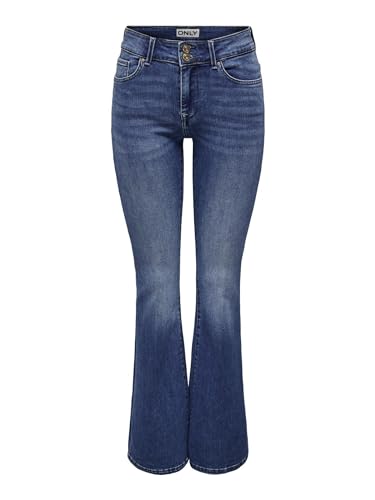 ONLY Female Schlaghosen-Jeans ONLCHERYL MW Retro Flared DNM FG von ONLY