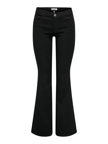 ONLY Female Schlaghosen-Jeans ONLHELLA Niedrige Taille Retro-Fit, ausgestellt Jeans von ONLY