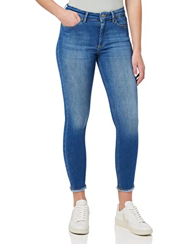 ONLY Damen Onlblush Mid Sk Ank Raw Dnm Rea694 Noos Jeans, Medium Blue Denim, XS / 30L EU ONLY Damen Onlblush Mid Sk Ank Raw Dnm Rea694 Noos Jeans, Medium Blue Denim, XS / 30L EU von ONLY