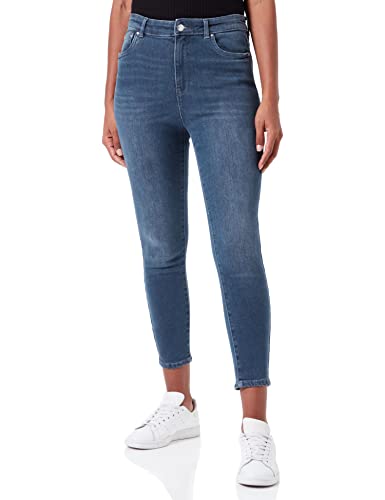 Damen ONLY Skinny Fit Ankle Jeans | Stretch Denim Hose Bleached | ONLMILA Cropped Röhrenjeans, Farben:Blau-2, Größe:26W / 30L von ONLY