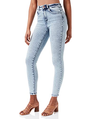 ONLY Damen Onlmila Life Hw Sk Ank Dnm Bj170 Noos Jeans, Light Blue Denim, 31 EU von ONLY