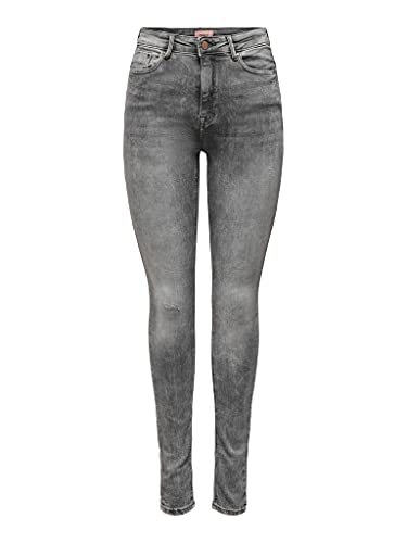 ONLY Damen ONLPAOLA Life HW Skinny AZG852 NOOS 15230693, Medium Grey Denim, M/32 von ONLY