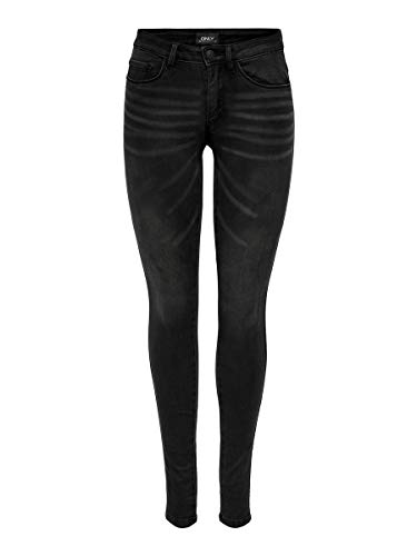 Only Womens ONLROYAL Life REG SK DNM BJ13963 NOOS Jeans, Black Denim, XS / 30 von ONLY