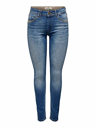 ONLY Female Skinny Jeans ONLSTACY MW SK LO Ankle DNM REA170 von ONLY