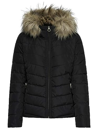 ONLY Female Stepp-Jacke mit Kapuze, Farbe:Schwarz, Größe:M von ONLY