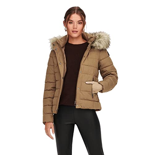 ONLY Damen Onlluna Quilted Jacket Cc Otw Jacke, Toasted Coconut, XS EU von ONLY