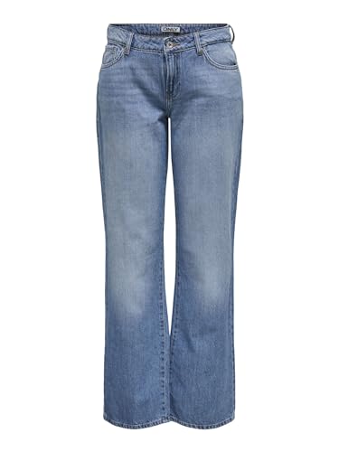 ONLY Female Straight-Fit Jeans Gerade geschnitten Niedrige Taille Jeans von ONLY