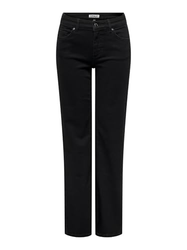 ONLY Female Straight-Fit Jeans ONLBLUSH Mittlere Taille Gerade geschnitten Jeans von ONLY