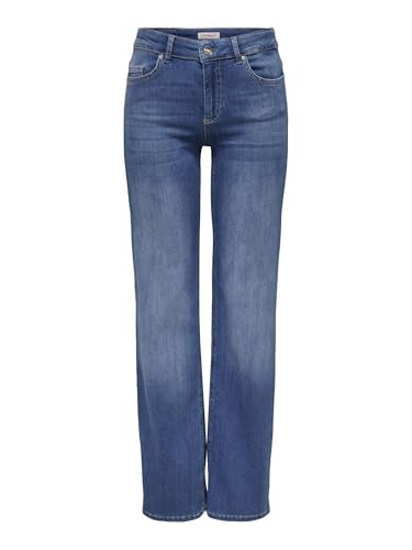 ONLY Female Straight-Fit Jeans ONLBLUSH Mittlere Taille Gerade geschnitten Jeans von ONLY