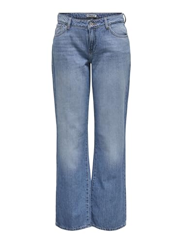 ONLY Female Straight-Fit Jeans ONLBRITNEY Niedrige Taille Gerade geschnitten Jeans von ONLY