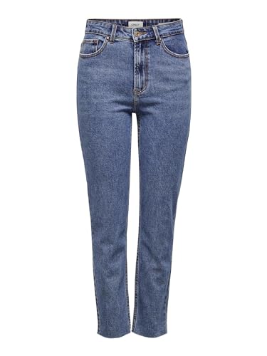ONLY Female Straight-Fit Jeans ONLEMILY Hohe Taille Gerade geschnitten Jeans von ONLY