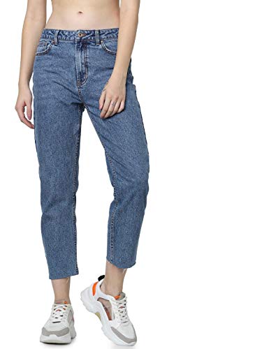 ONLY Female Straight-Fit Jeans ONLEMILY Hohe Taille Gerade geschnitten Jeans von ONLY