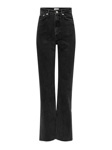 ONLY Female Straight-Fit Jeans ONLRILEY Hohe Taille Gerade geschnitten Jeans von ONLY