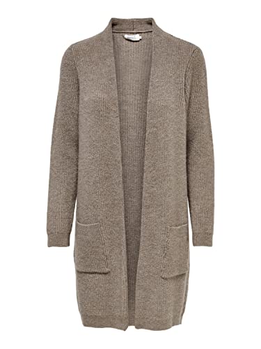 ONLY Female Strickjacke - Damen Cardigan lang Taschen, Farbe:Hellbraun, Größe:XL ONLY Female Strickjacke - Damen Cardigan lang Taschen, Farbe:Hellbraun, Größe:XL von ONLY