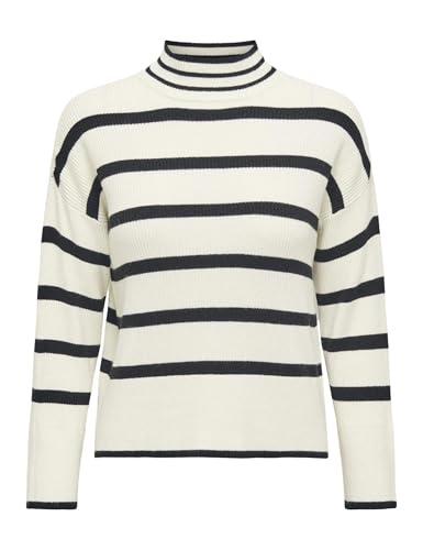 ONLY Damen Onlibi L/S Higneck Cc KNT Pullover, Whitecap Gray, M EU von ONLY