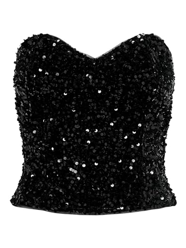 ONLY ONLCONFIDENCE Sequins Heart TOP JRS von ONLY