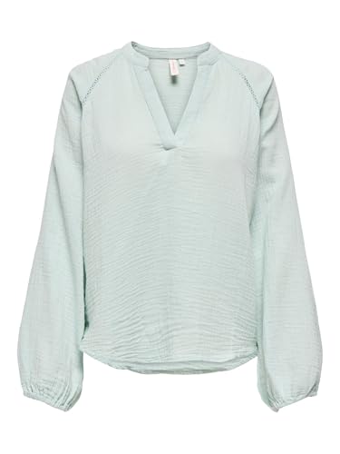 ONLY Damen Onlthyra Life Ls V-Neck Top Noos WVN, Harbor Gray, XS ONLY Damen Onlthyra Life Ls V-Neck Top Noos WVN, Harbor Gray, XS von ONLY