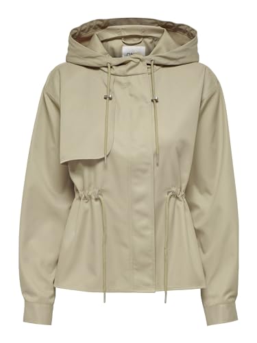 ONLY Women's ONLCHLOE Trenchcoat CC OTW Parka, White Pepper, L von ONLY