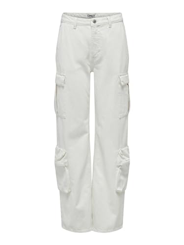 ONLY Female Weit geschnitten Jeans ONLRINGO Hohe Taille Weiter Beinschnitt Jeans von ONLY