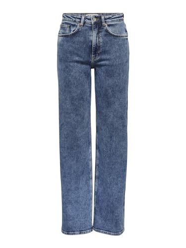 ONLY Female Weit geschnitten Jeans Weiter Beinschnitt Hohe Taille Jeans von ONLY