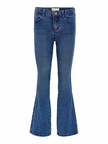 ONLY Mädchen Konroyal Life Reg Flared Pim504 Noos Jeans, Medium Blue Denim, 116 EU von ONLY