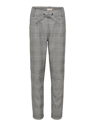 ONLY Mädchen Konpoptrash Soft Check Pant Noos Hose, Medium Grey Melange, 110 EU von ONLY