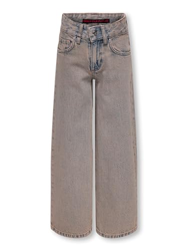 ONLY Girl Jeans mit weitem Bein KOGBAXTER Hohe Taille Weiter Beinschnitt Jeans von ONLY