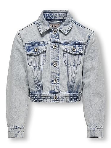 KIDS ONLY Mädchen Übergangsjacke blue denim 164 von ONLY