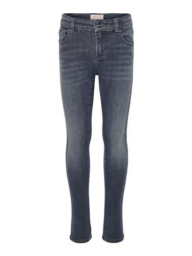 ONLY KIDS Girl's KOGRACHEL Skinny DNM BJ521 NOOS Hose, Blue Black Denim, 146 von ONLY