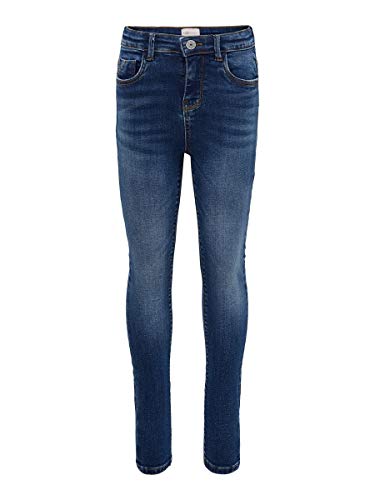 KIDS ONLY Mädchen Stretch Jeanshose mit hohem Bund Medium Blue Denim 140 von ONLY