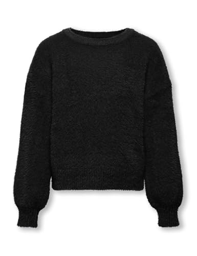 ONLY Girl Strickpullover Normal geschnitten Rundhals Lange Bündchen Tief angesetzte Schulter Pullover von ONLY