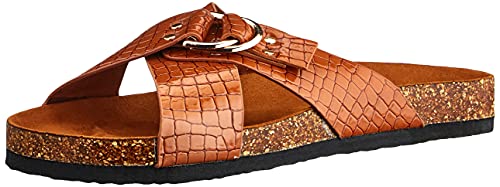 Only Herren ONLMAXI-2 PU Croc Crossover Sandale, Brown Stone, 36 EU von ONLY