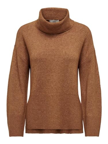 ONLY JDY Damen Rollkragen Pullover JDYRUE L/S Cowlneck Pullover KNT (DE/NL/SE/PL, Alphanumerisch, XXL, Regular, Regular, Amber Brown) von ONLY