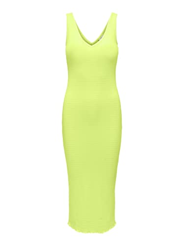 ONLY JDY Kleid JDYFRANSISKA S/L Long Dress JRS (as3, Alpha, s, Regular, Regular, Sunny Lime) von ONLY