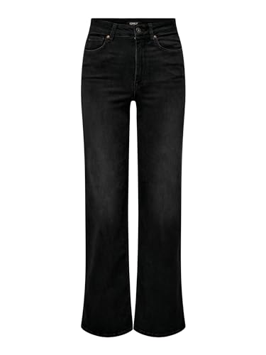 ONLY Damen Jeans 15299796 Washed Black L-30 von ONLY